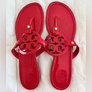❤️LIKE NEW❤️ Tory Burch Miller thong sandals in red No box or bag included